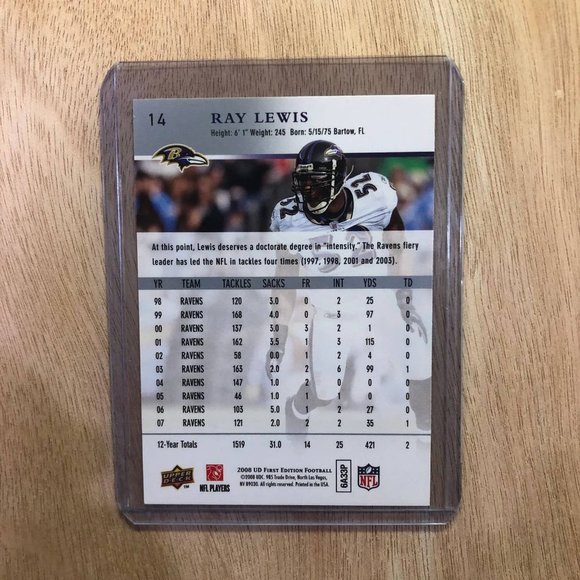 Upper Deck Toys Ray Lewis Upper Deck Sports Card Poshmark